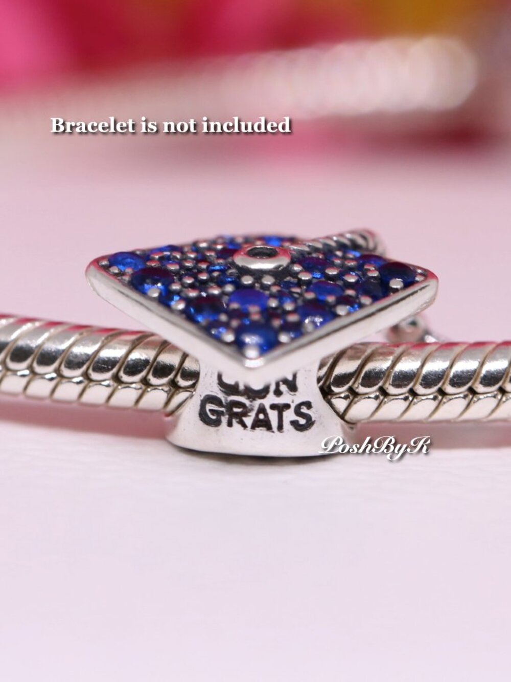 Pandora Blue Graduation Cap Charm Silver ALE S925 Graduation Gift 794461C01